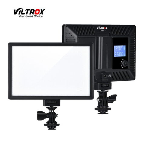 Viltrox L116T LED Video Light Bi-Color Dimmable Slim DSLR + Battery+Charger for Canon Nikon Camera Facebook YouTube show Live ► Photo 1/6