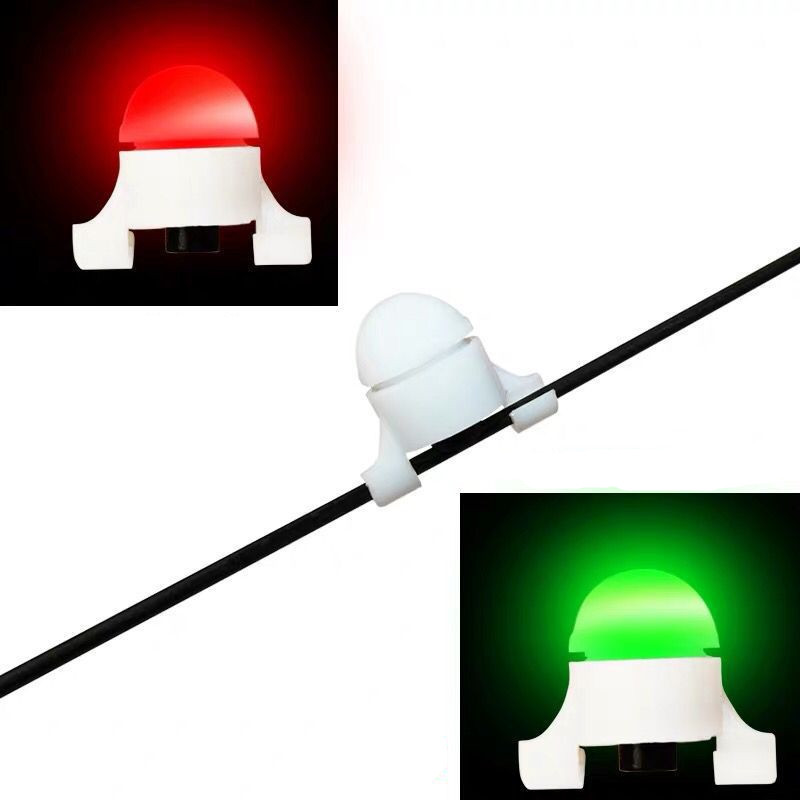 10pcs/lot Clip Fishing Rod Tip LED Lights for Twin Bell Electric Bite Alarm Tool 