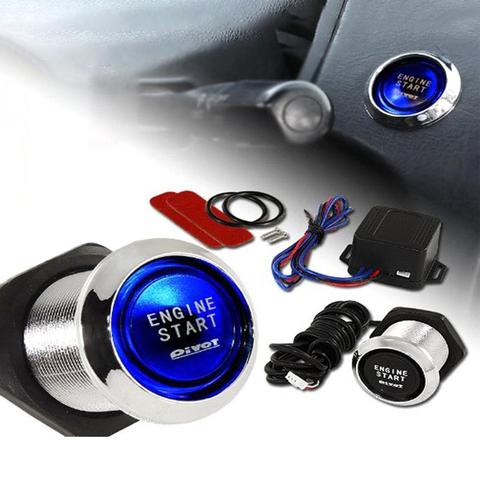 Car Engine Push Start Button RFID Engine Lock Ignition Keyless Entry System Go Push Button Engine Start Stop Immobilizer ► Photo 1/6