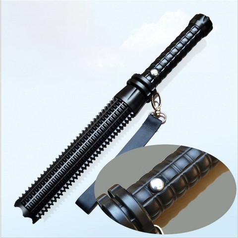 Portable Powerful Self Defense Flashlight Stick Telescopic Mace Rechargeable Q5 LED Flashlight Torch Self-defense Security Lamp ► Photo 1/6