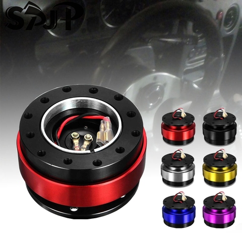 Universal Car Interior Parts Aluminum 6 Hole Car Quick Release Steering Wheel Snap Off Hub Adapter Boss Kit ► Photo 1/6