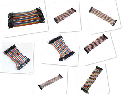 Male to female + female to female + male to male DuPont line 10cm/20cm/30CM 40 40p color Breadboard line connecting line ► Photo 1/5