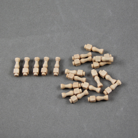 Length15 mm Ancient sailboat model accessories wooden ship railings model parts 20pcs/lot ► Photo 1/1