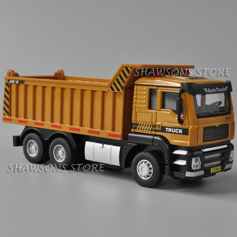 1:50 Diecast Metal Construction Vehicle Model Dump Truck Tipper Pull Back Toy With Sound & Light ► Photo 1/5