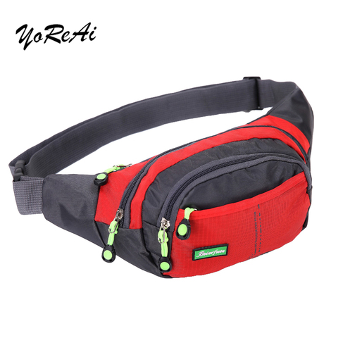 YoReAi Travel Bum Bag Fanny Pack Waist Bag Zipped Outdoor Sports Shoulder Bag Pouch Men Women Waist Packs Ladies Waist Pack ► Photo 1/6