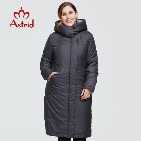 Astrid 2022 New Winter Women's coat women long warm parka fashion thick Jacket hooded Bio-Down large sizes female clothing 6703 ► Photo 1/6