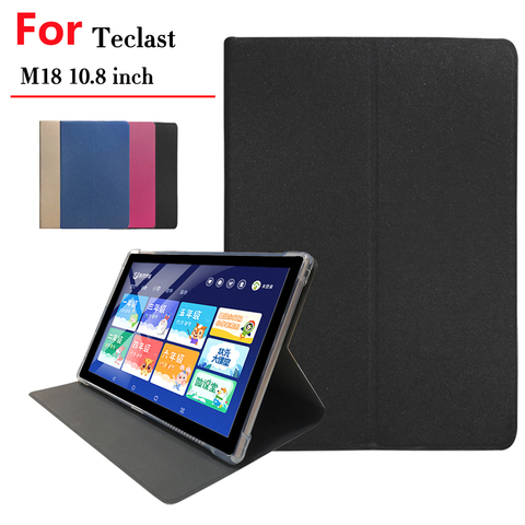 Newest Cover Case For Teclast M18 Tablet PC Pu Leather Protective Case For Teclast M18 10.8 inch + Stylus Pen ► Photo 1/5