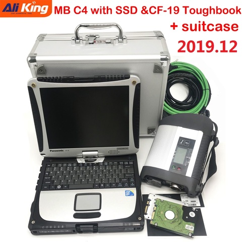 Ver2022-12 MB Star C4 SD Connect C4 full chip MB SD Compact 4 Wifi diagnostic tool with Software SSD for Panasonic CF19 Laptop ► Photo 1/1