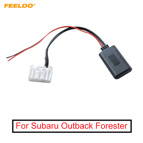 FEELDO Car Aux-in Wireless Bluetooth Adapter Module Audio Receiver With Micphone for Subaru Outback Forester Host AUX Cable ► Photo 1/1