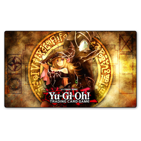 YU-GI-OH Playmat Dark Magician Girl Custom Print Playmat, Board Games Cards Playing Card Games Table Pad Tarot MAT ► Photo 1/6