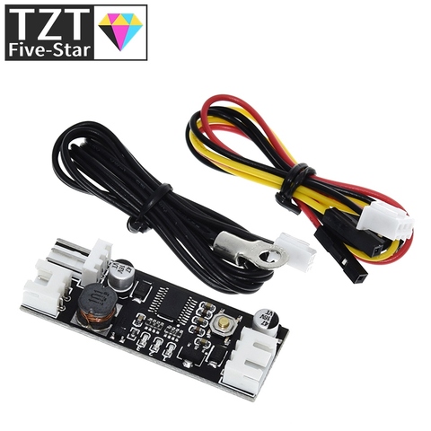 Single 12V 0.8A DC PWM 2-3 Wire Fan Temperature Control Speed Controller Chassis Computer Noise Reduction Module NTC B 50K 3950 ► Photo 1/6