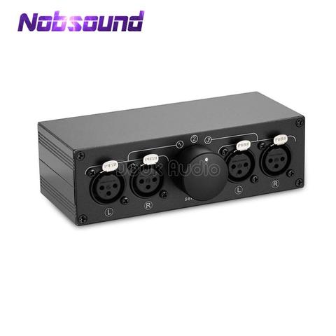 Little Bear MC103 3(1)-IN-1(3)-OUT XLR Balance Stereo Audio Switcher Passive Selector Splitter Box ► Photo 1/6