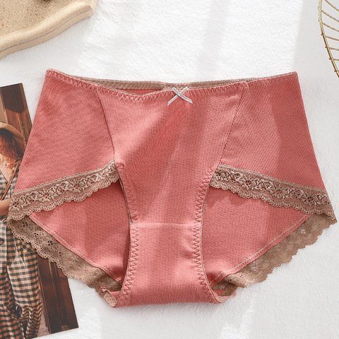 Large size underwear women's mulberry silk antibacterial cotton breathable sexy panties women ladies briefs majtki damskie 2-4XL ► Photo 1/6