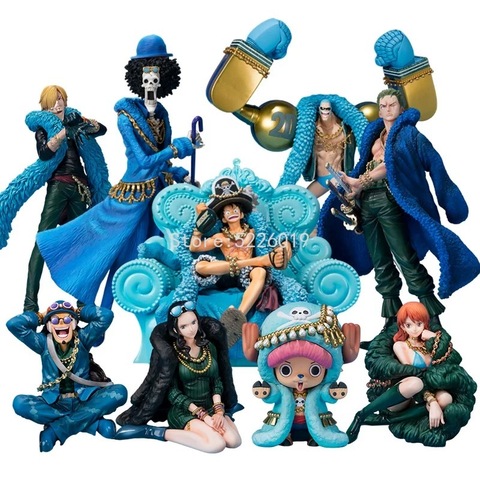 Price History Review On One Piece Anime Figure Toy th Anniversary Luffy Zoro Chopper Sanji Robin Franky Usopp Nami Brook Anime Action Figure Model Toy Aliexpress Seller Anime Figures