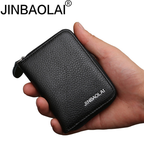 Multi-card Leather Wallets 2022 New Mini Zipper Wallet Unisex Coin Purse Luxury Brand Card Package Integration Carteira Feminina ► Photo 1/6