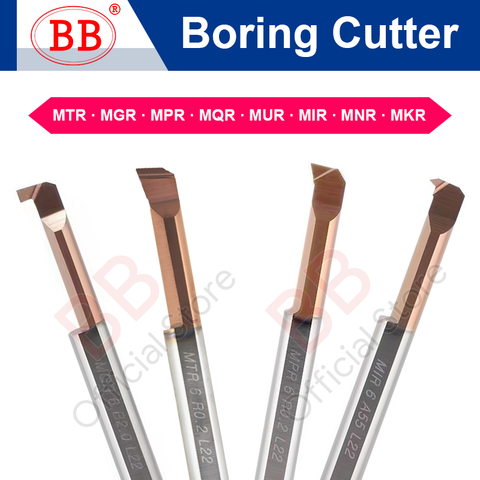 BB Carbide Lathe Boring Cutter Coated Mini Internal Turing Tool Copying Small Hole MTR MQR MUR MPR MKR MNR MXR 4mm 5mm 6mm ► Photo 1/6