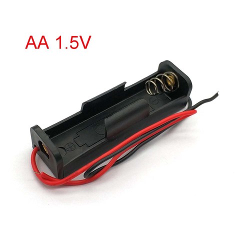 AA Size Power Battery Storage Case Plastic Box Holder With Leads DEC14 ► Photo 1/4