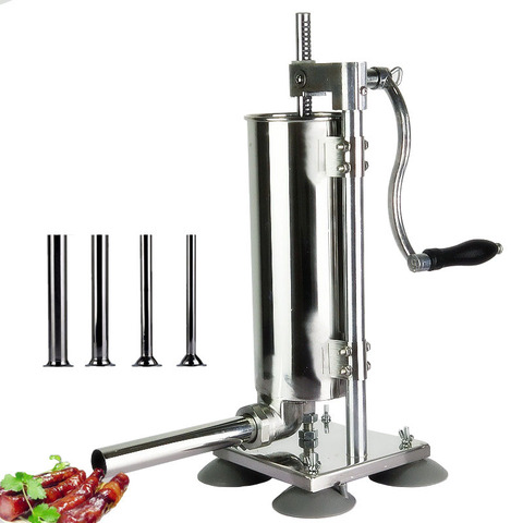 3L Vertical Manual Stainless Steel Sausage Stuffer Machine Sausage Maker Filling Sausage Filler Meat Tools ► Photo 1/6