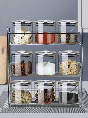 Kitchen Spice Box Set - Seasoning Containers, Salt And Pepper Jar