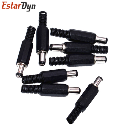 10PCS DC 5.5x2.1 mm Electrical Socket Outlet DC Power Male Plug Connector Socket Solder Adapter DC-022 DC-005 DC Outlet 5.5*2.1 ► Photo 1/3