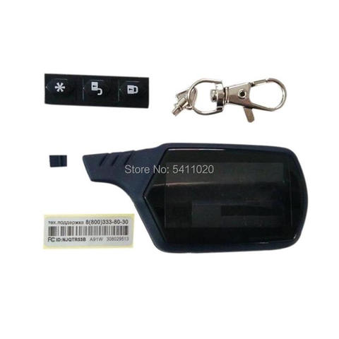 10PCS/lot A91 Case Keychain Body Cover for Russian two Way Car Alarm System StarLine A91 A61 LCD Remote Control Key Fob ► Photo 1/1