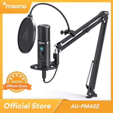 MAONO Professional USB Condenser Microphone Cardioid Computer Mic With Touch Mute Button and Mic Gain Knob for Tik Tok Podcast ► Photo 1/6