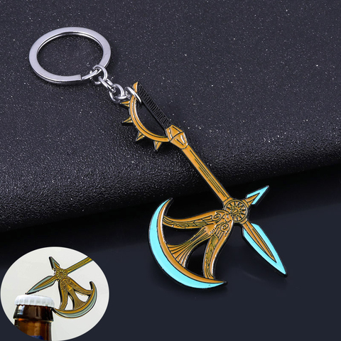 The Seven Deadly Sins Axe Bottle Opener Keychain Nanatsu no Taizai Escanor Divine Axe Rhitta Weapon Key Chain for Men Jewelry ► Photo 1/6