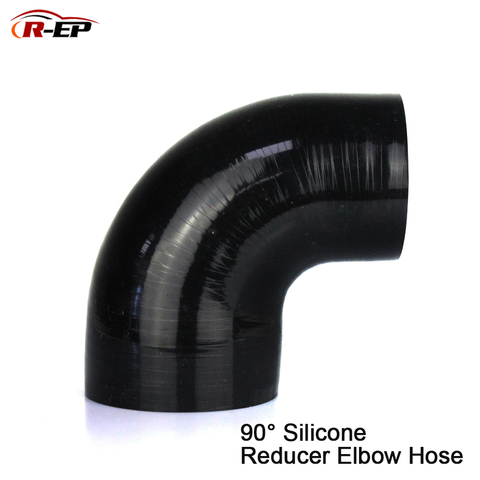 R-EP 90 degrees Reducer Silicone Elbow Hose 38 51 57 70 89 89MM Rubber Joiner Bend Tube for BMW Toyota Cold Air Intake Hose ► Photo 1/6