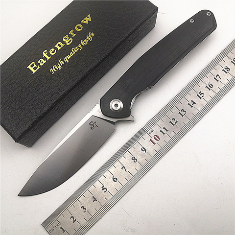 Sitivien ST102 D2 Blade G10 Handle Flipper Ball Bearing Utility Camping Hunting Fishing Outdoor EDC Pocket Folding Knife ► Photo 1/6