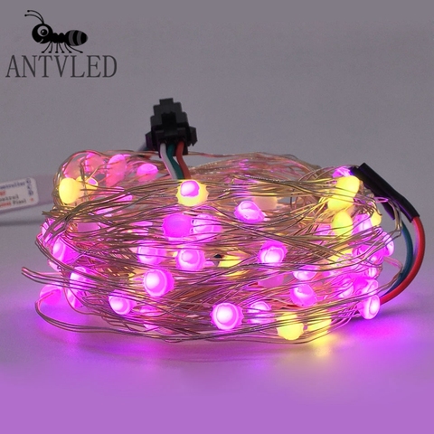 USB SK6812 RGB  LED String Christmas Lights For Bedroom WS2812B Led Strip Bluetooth Music Full Color Addressable Individually 5V ► Photo 1/6