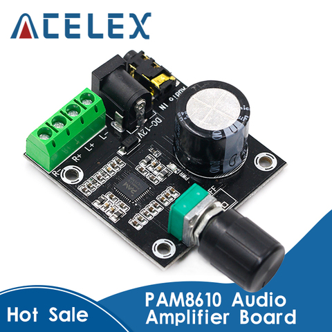 2 x 15W PAM8610 Class D Digital Dual Power Audio Amplifier Board 12V ► Photo 1/6