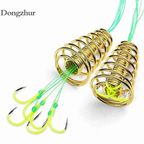 High Carbon Explosion Hook Carp Spherical Feeder Bomb Proof Hanging Fishing Hooks Tool Spring Anti-winding Explosion Hook 1pc ► Photo 1/6