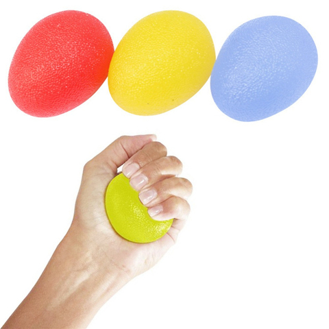 Silicone Egg Fitness Hand Expander Gripper Strengthener Forearm Wrist Finger Exerciser Trainer Stress Relief Power Ball ► Photo 1/6