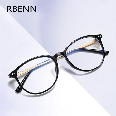 RBENN BRAND DESIGNER Blue Light Blocking Myopia Glasses Men Women Anti Blue Light Prescrioption Eyegalsses Gaming Eyewear ► Photo 1/6