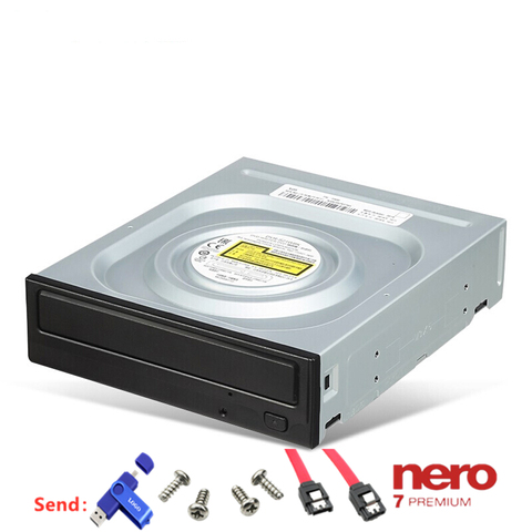 Using Pioneer desktop computer DVR-S21WBK black DVD recorder SATA built-in recorder DVD RW x24 CD-ROM drive ► Photo 1/6