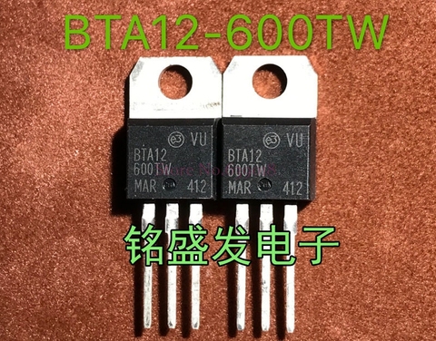 10pcs/lot BTA12-600TW BTA12-600 BTA12600TW 600V 12A TO-220 ► Photo 1/1