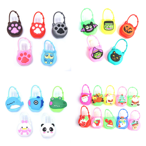 1PC 30ML Cute Cartoon Silicone Mini Hand Sanitizer Disposable No Clean Detachable Cover Travel Portable Safe Gel ► Photo 1/6