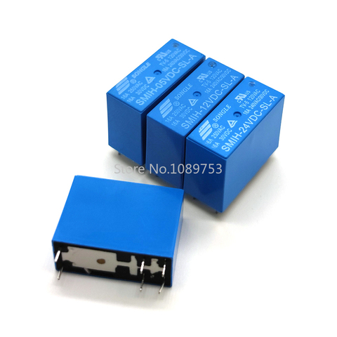 2PCS Relay SMIH-05VDC-SL-A SMIH-12VDC-SL-A SMIH-24VDC-SL-A 05V 12V 24V 250V 16A 8Pin ► Photo 1/3