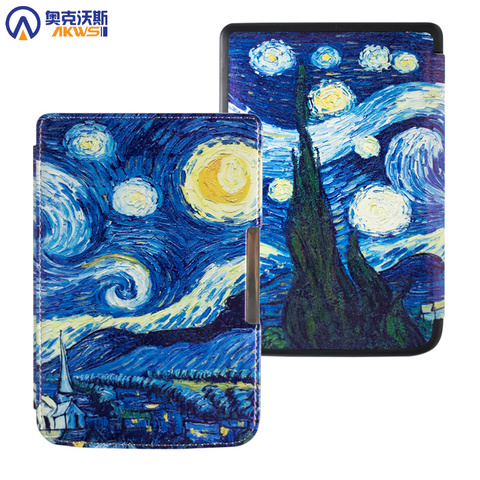 Magnetic Case for Pocketbook 614 /624 /626, 626 Plus Ereader Cover for Pocketbook Basic Touch Lux Auto Sleep Funda ► Photo 1/6