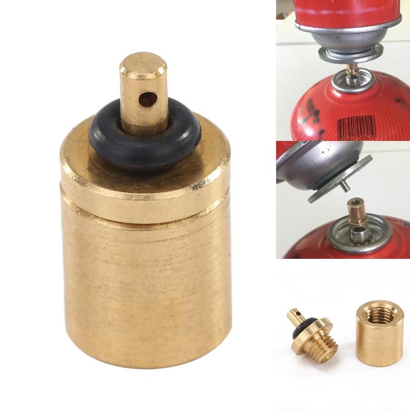 Cylinder Filling Butane Canister Gas Refill Adapter Copper Outdoor Camping *ZZ