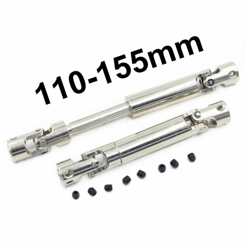 2pcs Steel Cardan Shaft Metal Universal Drive Shaft With CVD 90-115mm 110-150mm For 1/10 Models RC Car SCX10 D90 AXIAL Crawler ► Photo 1/6