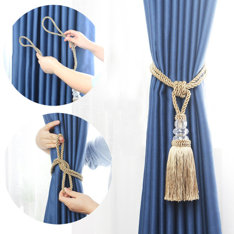 Curtains Holder Tiebacks Arbitrary Strong Plush Alloy Hanging