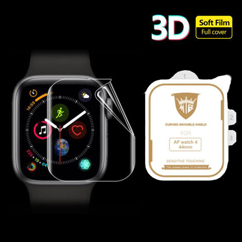 3D Hydrogel Film Full Edge Cover Soft Screen Protector Protective For iwatch Apple Watch Series 2/3/4/5/6/SE 38mm 42mm 40mm 44mm ► Photo 1/6