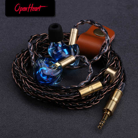 OPENHEART Resin Earbuds with mmcx Good-looking HIFI High Quality Audio  Wired Headset In-ear Earphones DJ Heavy Bass Earpieces ► Photo 1/6