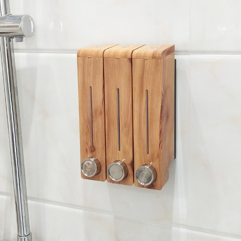 Bathroom Liquid Soap Dispenser Wall Mounted Detergent Shower Gel Hand Soap Shampoo Dispenser Hotel Mall Kitchen Soap Bottle ► Photo 1/5