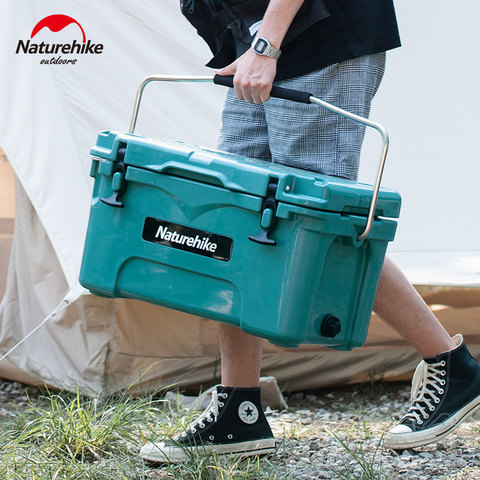 Naturehike Outdoor Cooler Box 25L Large Capacity Food Preservation Box Portable 80h Cooler Fishing Camping Travel Picnic ► Photo 1/1