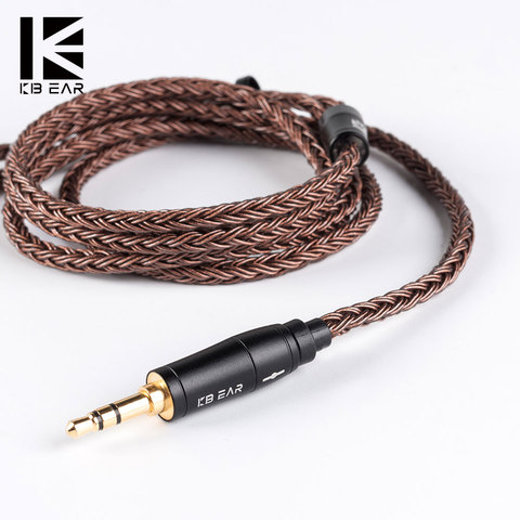 KB EAR 16 core pure copper cable with metal 2pin/MMCX/QDC Connector Use For ZS10 PRO ZSN PRO C12 ZSN ZSX BLON BL-03 ► Photo 1/6