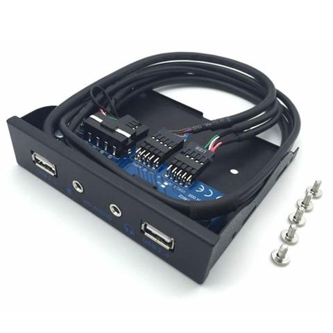 3.5inch USB2.0 9PIN HUB HD Audio Output Floppy Drive Expansion Front Panel ► Photo 1/1