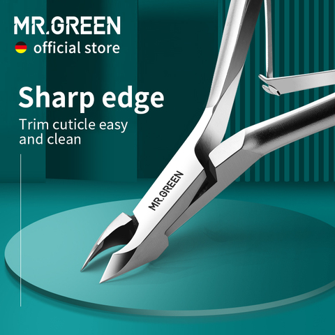 MR.GREEN Cuticle Nippers Stainless Steel Nail Dead Skin Scissors Cuticle Cutters Trimmer Remover Manicure Pedicure Clippers Tool ► Photo 1/6