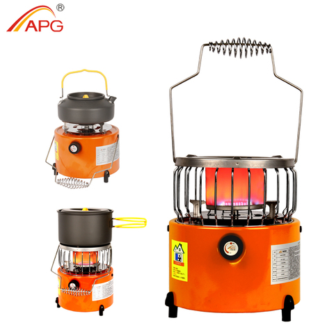 APG Portable 2 In 1 Camping Stove Gas Heater Outdoor Warmer Propane Butane Tent Heater Cooking System ► Photo 1/6